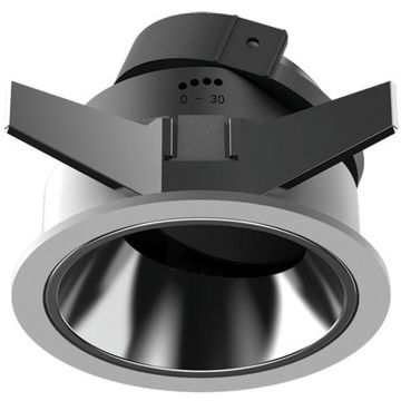 Lumină îngropată deasupra plafonului RECESSED SPOT S125 1x10W/GU10 IP20 de la Zambelis