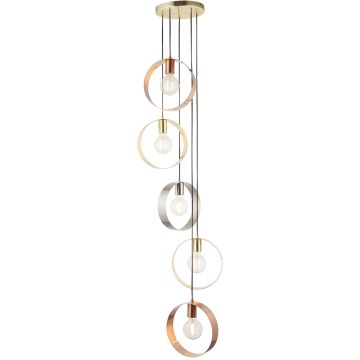 Lampă cu pendul HOOP 81923 5x40W/E27 IP20 de la Endon