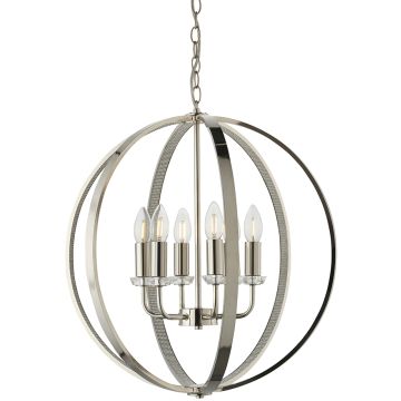 Candelabru RITZ 81508 6x40W/E14 IP20 de la Endon