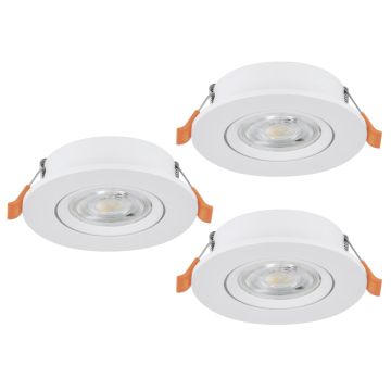Lumină îngropată deasupra plafonului BARRANCO 902262 2700K, 4000K, 6500K 3x4.5W/LED 3X450lm ip20 de la Eglo