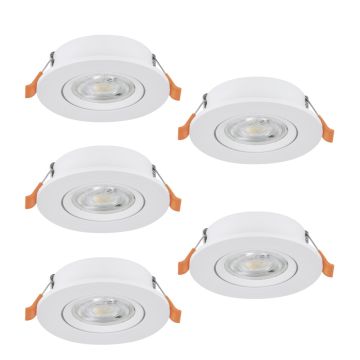 Lumină îngropată deasupra plafonului BARRANCO 902263 2700K, 4000K, 6500K 5x4.5W/LED 5X450lm ip20 de la Eglo