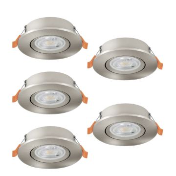 Lumină îngropată deasupra plafonului BARRANCO 902269 2700K, 4000K, 6500K 5x4.5W/LED 5X450lm ip20 de la Eglo