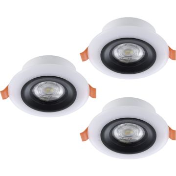 Lumină îngropată deasupra plafonului CALONGE RGB 901118 2700_6500k 3x3.8w/led ip20_ip44 3X520lm de la Eglo