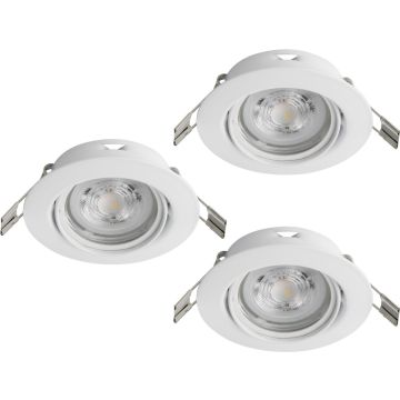 Lumină îngropată deasupra plafonului FAVAZZINA 901756 2700k 3x4w/gu10 ip20 de la Eglo
