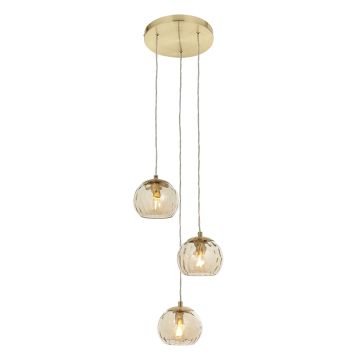 Lampă cu pendul DIMPLE 91971 3x7W/E14 IP20 de la Endon