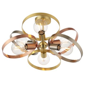 Lampă de tavan HOOP 91935 6x40W/E27 IP20 de la Endon