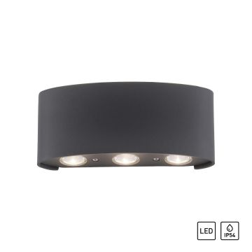 Aplique de perete CARLO 9488-13 3000K 6x0,8W/LED 510LM IP54 de la Paul Neuhaus