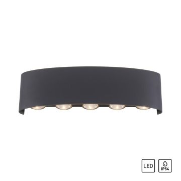 Aplique de perete CARLO 9489-13 3000K 10x0,8W/LED 960LM IP54 de la Paul Neuhaus