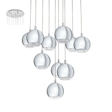 Lampă cu pendul CONESSA 95914 10x3,3W/LED 2400LM de la Eglo