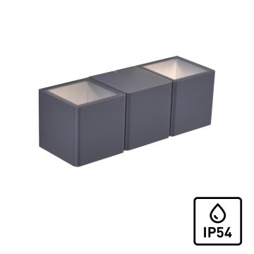 Aplique de perete MARCEL 9658-13 3000K 2x4W/LED 350LM IP54 de la Paul Neuhaus