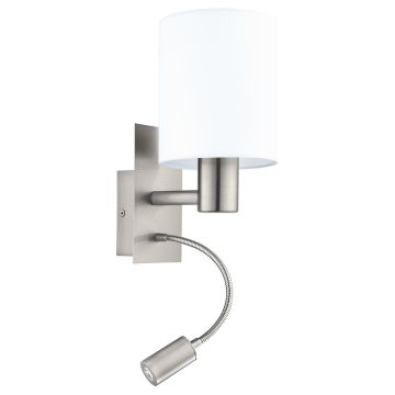 Aplique de perete PASTERI 96477 1x40W/E27 + 1X3,5W/LED 380LM de la Eglo