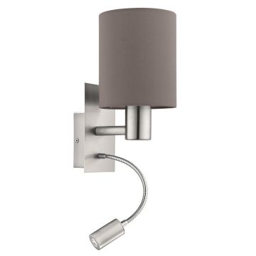 Aplique de perete PASTERI 96481 1x40W/E27 + 1X3,5W/LED 380LM de la Eglo