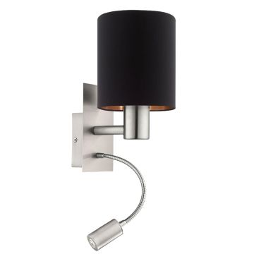 Aplique de perete PASTERI 96483 1x40W/E27 + 1X3,5W/LED 380LM de la Eglo