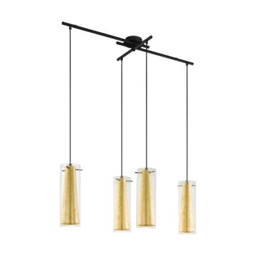 Lampă cu pendul PINTO GOLD 97653 4x60W/E27 de la Eglo