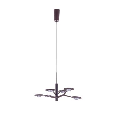 Lampă cu pendul KRESYDA AD16014-6B DARK COFFEE 6x3,6W/LED IP20 de la Italux