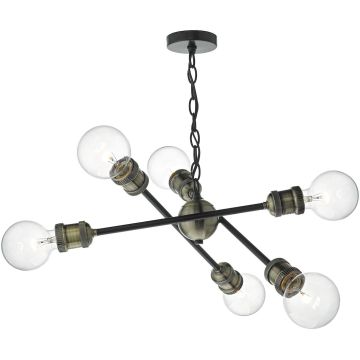 Lampă cu pendul BRIGADE BRI0654 6x60W/E27 IP20 de la Dar Lighting