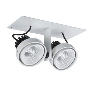 Spot PATRIZIO GL7118-2/2X12W 3000K WH+BL 2x12W/LED 1770LM IP20 de la Italux