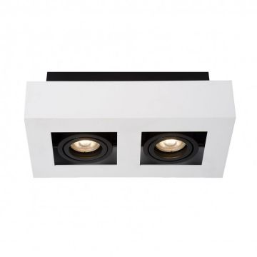 Lumină montată pe suprafață CASEMIRO IT8001S2-WH/BK 2x50W/GU10 de la Italux