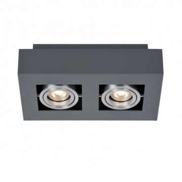Lumină montată pe suprafață CASEMIRO IT8002S2-BK/AL 2x50W/GU10 de la Italux