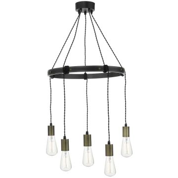Lampă cu pendul IVAN IVA0531 5x60W/E27 IP20 de la Dar Lighting