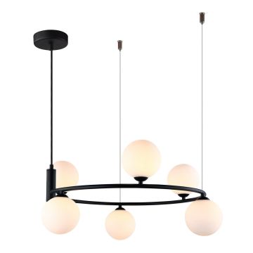 Lampă cu pendul AMILY MDM-3974/6 BK 6x25W/G9 IP20 de la Italux