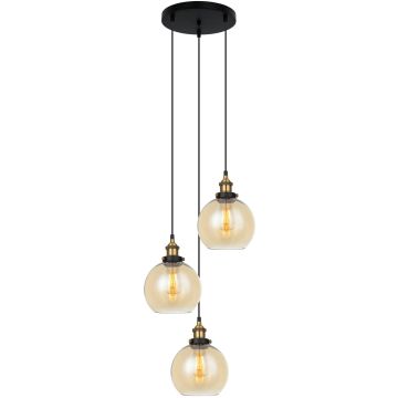Lampă cu pendul CARDENA MDM-4330-3-GD+AMB 3x40W/E27 IP20 de la Italux