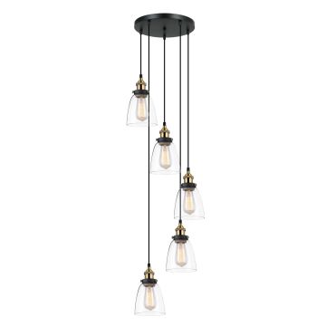 Lampă cu pendul FRANCIS MDM-2563/5 GD+CL 5x40W/E27 de la Italux
