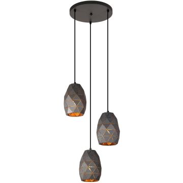 Lampă cu pendul HARLEY MDM-3480/3A GR+GD 3x40W/E27 IP20 de la Italux