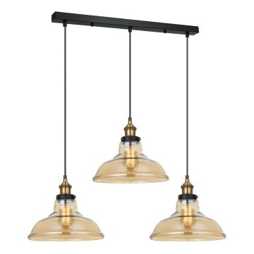 Lampă cu pendul HUBERT MDM-2381/3 GD+AMB 3x40W/E27 de la Italux