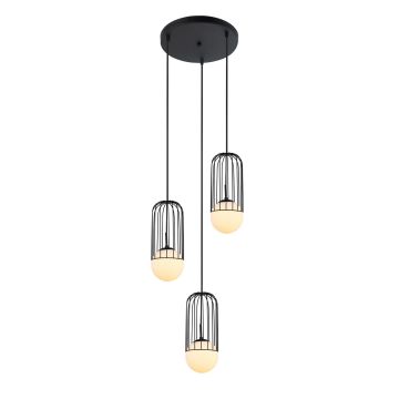 Lampă cu pendul MATTY MDM-3939/3 BK 3x40W/E27 IP20 de la Italux