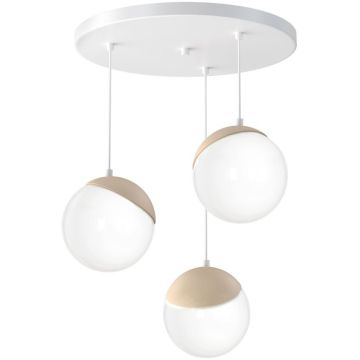 Lampă cu pendul SFERA WOOD MLP5425 3x40W/E14 IP20 de la Milagro