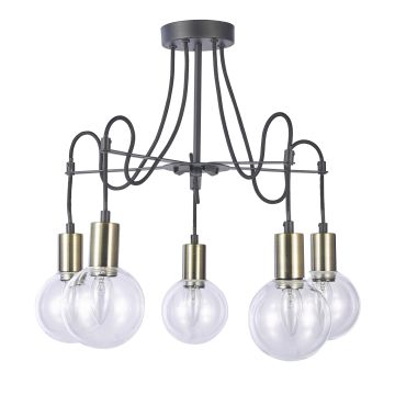 Lampă de tavan GIANNI MX16096-5A 5x40W/E14 IP20 de la Italux