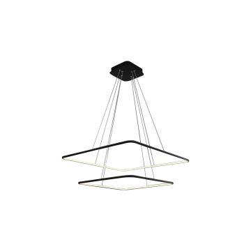 Lampă cu pendul NIX BLACK ML518 2x50W/LED 3500LM de la Milagro