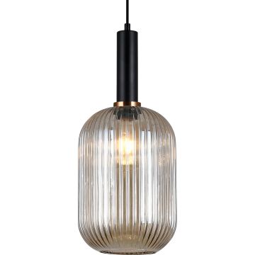 Lampă cu pendul ANTIOLA PND-5588-1L-BK+AMB 1x40W/E27 IP20 de la Italux