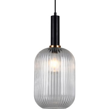 Lampă cu pendul ANTIOLA PND-5588-1L-BK+CL 1x40W/E27 IP20 de la Italux