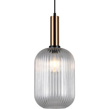 Lampă cu pendul ANTIOLA PND-5588-1L-BRO+CL 1x40W/E27 IP20 de la Italux