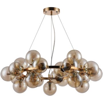 Lampă cu pendul CABELLA PND-5252-25-GD-CGN 25x28W/G9 IP20 de la Italux
