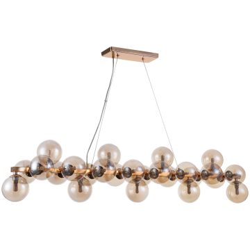 Lampă cu pendul CABELLA PND-5252-A-25-GD-CGN 25x28W/G9 IP20 de la Italux