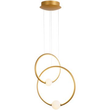 Lampă cu pendul LOZANNA PND-20112035-2B-GD 3000K 2+2x44,8W/LED 2420LM IP20 de la Italux