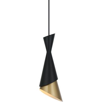 Lampă cu pendul MALIA PND-85949-1 BK+GD 1x40W/E27 IP20 de la Italux