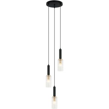 Lampă cu pendul PEROLA PND-43363-3 BK+BR 3x40W/E14 IP20 de la Italux