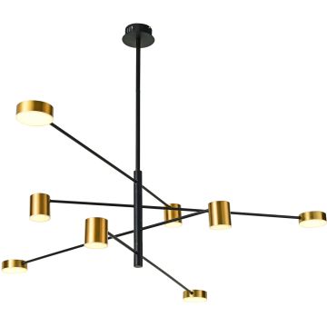 Candelabru REMDAL PND-16374-8 BK+GD 3000K 8x35,5W/LED 653LM IP20 de la Italux