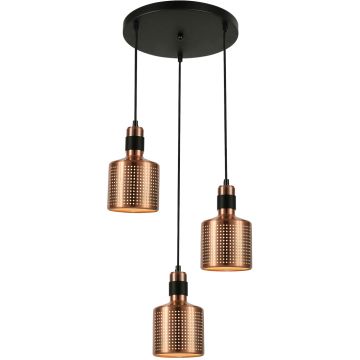 Lampă cu pendul RESTENZA PND-2439-3-COP 3x40W/E27 IP20 de la Italux