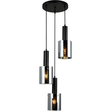 Lampă cu pendul SARDO PND-5581-3A-BK+SG 3x40W/E27 IP20 de la Italux