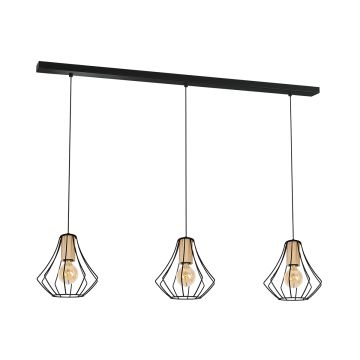 Lampă cu pendul WILL BLACK MLP4191 3x60W/E27 de la Milagro