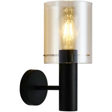Aplique de perete SARDO WL-5581-1A-BK+AMB 1x40W/E27 IP20 de la Italux