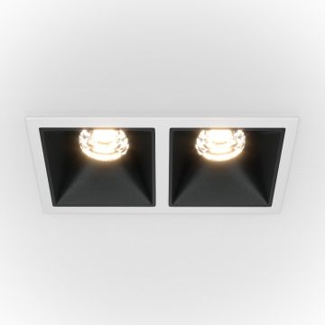 Lumină îngropată deasupra plafonului ALFA LED DL043-02-10W4K-SQ-WB 4000K 2x20W/LED 1000LM IP20 de la Maytoni