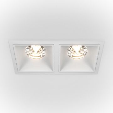 Lumină îngropată deasupra plafonului ALFA LED DL043-02-15W3K-SQ-W 3000K 2x30W/LED 2250LM IP20 de la Maytoni