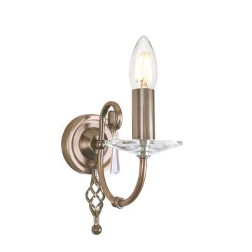 Aplique de perete AEGEAN AG1-AGED-BRASS 1x60W/E14 de la Elstead Lighting