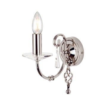 Aplique de perete AEGEAN AG1-POL-NICKEL 1x60W/E14 de la Elstead Lighting